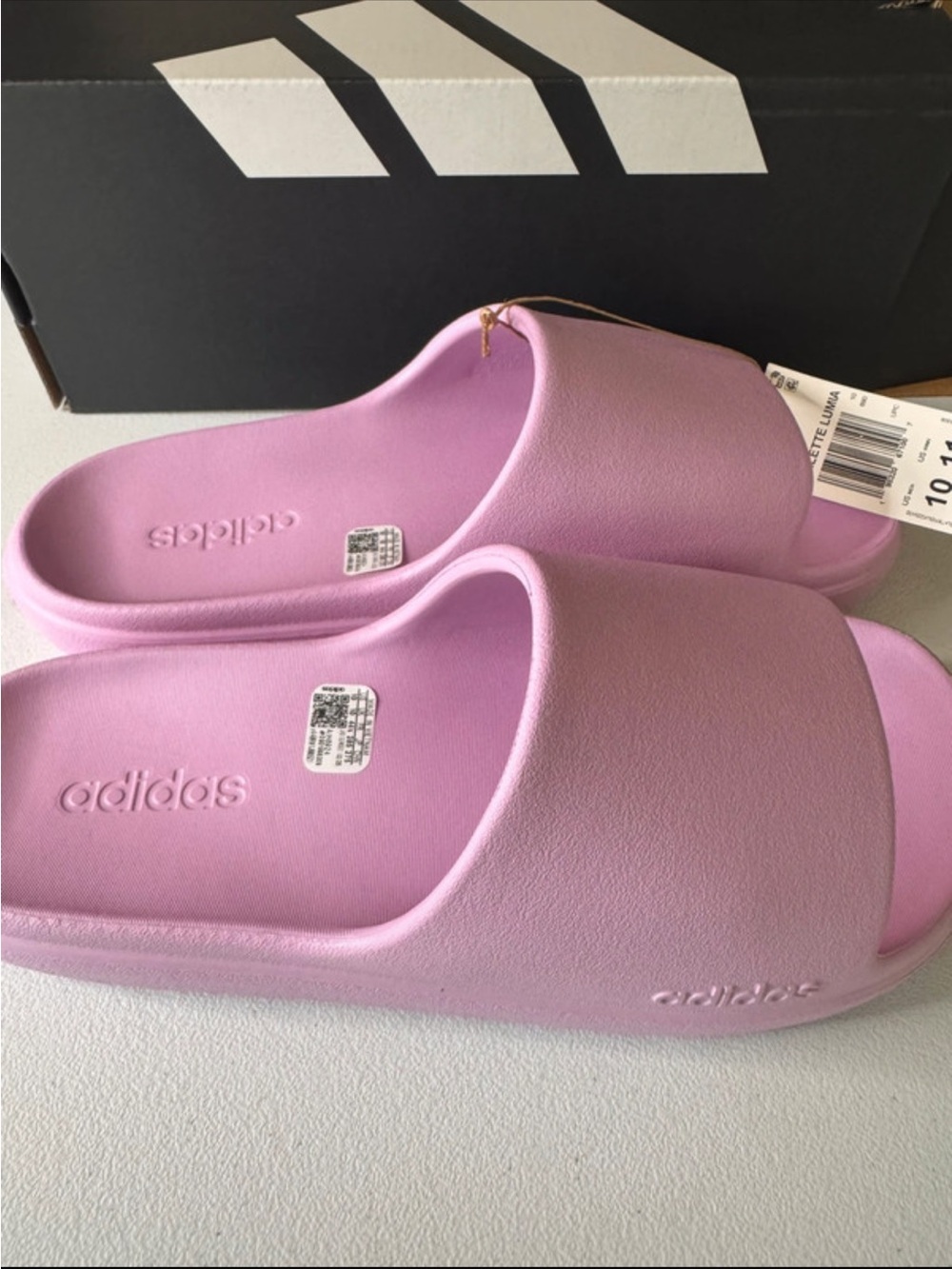 adidas Pink Women's Slide Sandals